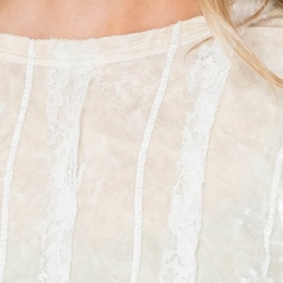 CREAMY velvet Blouse TOP - Picture 7 of 7